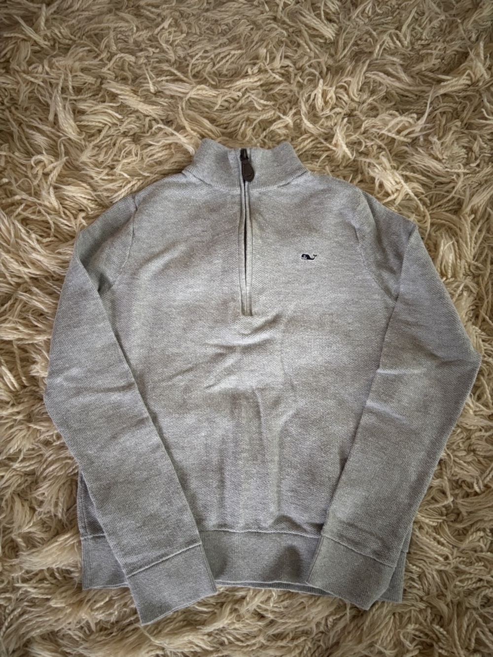 Vineyard Vines Boys Gray Half-Zip Pullover Sweater